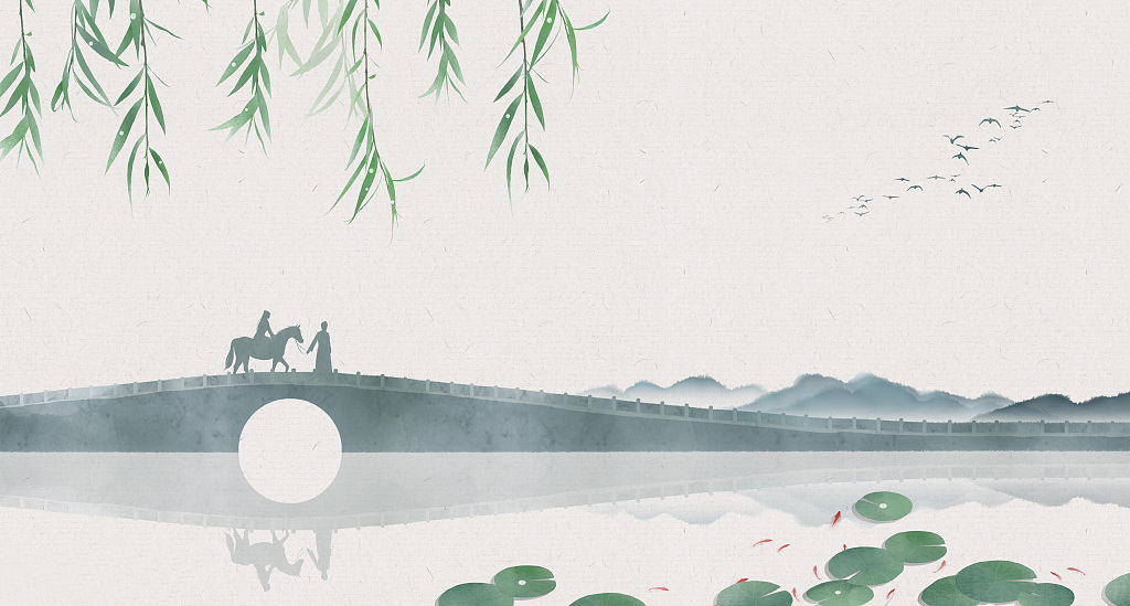 七夕中國風(fēng)展板