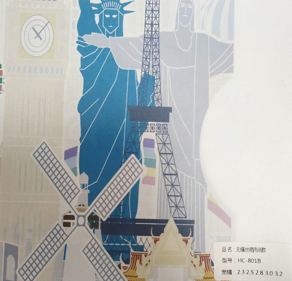 深圳無縫絲絹布、無縫墻布背景、臥室客廳墻布油性噴繪UV印刷