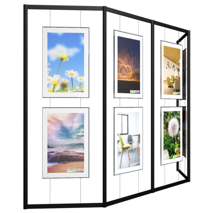 深圳展覽展板制作廠家——畫展展示架、廣告折疊屏風展架、八棱柱展覽、畫廊校園掛畫、隔斷書畫展板